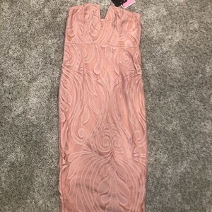 Dusty Pink Mid Length Dress.